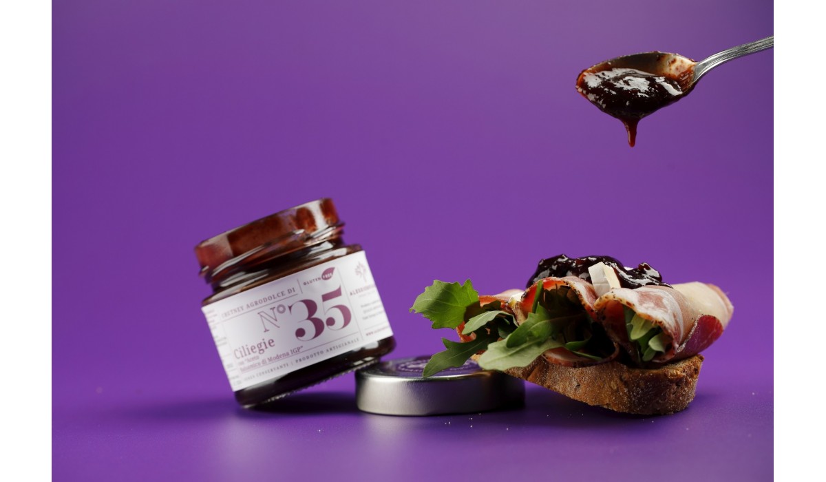 Cherry and balsamic vinegar chutney